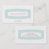 名刺フレッシュ山形パネパターン（の模様が）あるルミント 名刺 (正面/裏面)