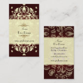 名刺フローラダマスククリムゾンレッド 名刺 (正面/裏面)