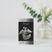 名刺ブラックシルバーフェニックスバードジュエル 名刺 (スタンド正面)