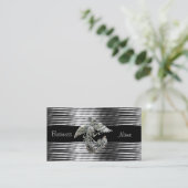 名刺ブラックシルバーフェニックスバードジュエル 名刺 (スタンド正面)