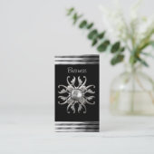 名刺ブラックシルバー 名刺 (スタンド正面)