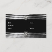 名刺ブラックシルバー 名刺 (裏面)