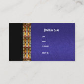 名刺ブルーサンドペーパーブラック 名刺 (裏面)