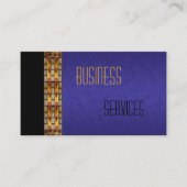 名刺ブルーサンドペーパーブラック 名刺 (正面)