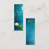 名刺ホタル白い花皮スキニー スキニー名刺 (正面/裏面)