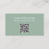 名刺ボタニカルウォーター植物色植物学 名刺 (裏面)