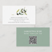 名刺ボタニカルウォーター植物色植物学 名刺 (正面/裏面)