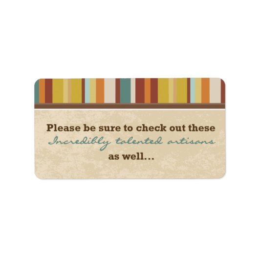 名刺ポーチシール(イベント用) ラベル (正面)