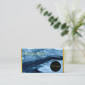 名刺マーブルブルー 名刺 (スタンド正面)