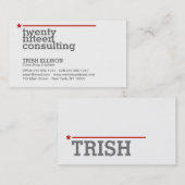 名刺ミニマリストカスタムテンプレートモダン 名刺 (正面/裏面)