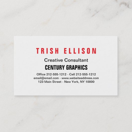 名刺ミニマルカスタムリストテンプレートこんにちは 名刺 (裏面)