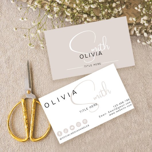 名刺ミニマル名刺 名刺