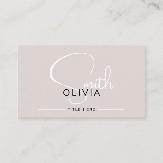 名刺ミニマル名刺 名刺 (正面)