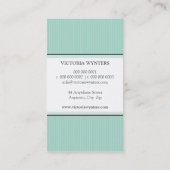 名刺モダンイニシャルモノグラム 名刺 (裏面)