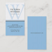 名刺モダンイニシャルモノグラム 名刺 (正面/裏面)