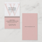 名刺モダンイニシャルモノグラム 名刺 (正面/裏面)