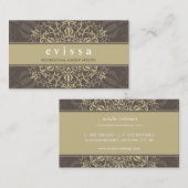 名刺モダンエレガント華美金ゴールド 名刺 (正面/裏面)