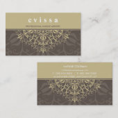 名刺モダンエレガント華美金ゴールド 名刺 (正面/裏面)