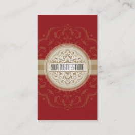 名刺モダンオリエンタルマンダラ赤金ゴールド 名刺