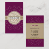 名刺モダン東曼荼羅梅金ゴールド 名刺 (正面/裏面)