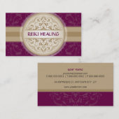 名刺モダン東曼荼羅梅金ゴールド 名刺 (正面/裏面)