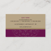 名刺モダン東曼荼羅梅金ゴールド 名刺 (裏面)