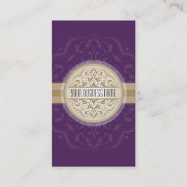 名刺モダン東洋曼荼羅紫金ゴールド 名刺