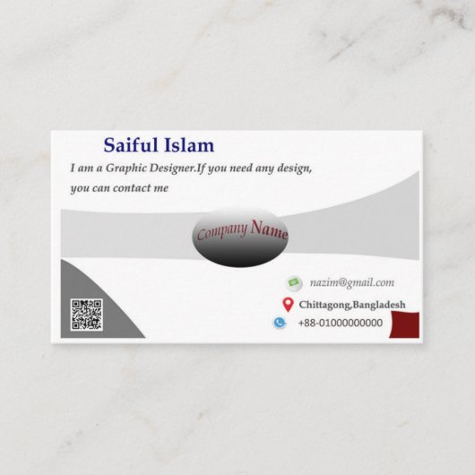 名刺モデル 名刺 (正面)