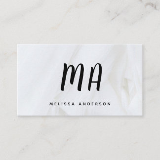 名刺モノグラムと背景。 名刺