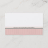 名刺モノグラ頭が切れるムモダンピ淡い色のンク 名刺 (裏面)