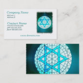 名刺ユダヤ人のダビデの星 名刺 (正面/裏面)