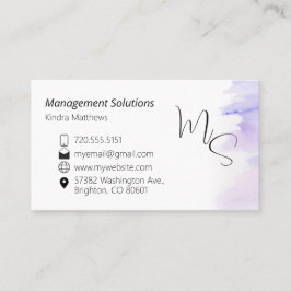 名刺ラベンダーの水洗剤 名刺