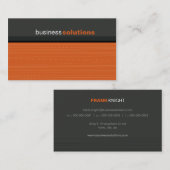 名刺リニはっきりしたアモダンレンジグレー 名刺 (正面/裏面)