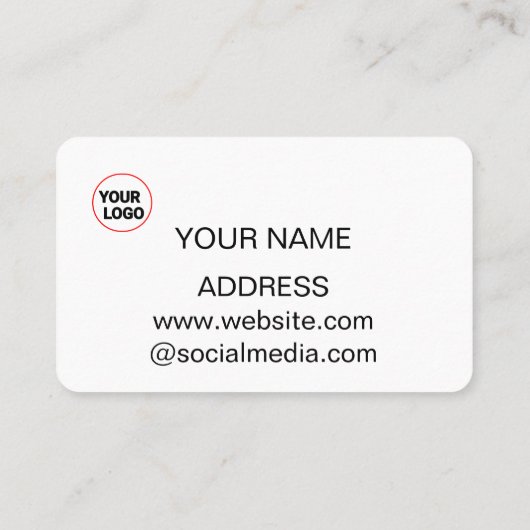 名刺ロゴの追加詳細 名刺 (裏面)