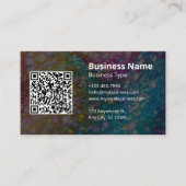 名刺ロゴスキャン可能なQRコード 名刺 (正面)