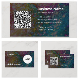 名刺ロゴスキャン可能なQRコード 名刺