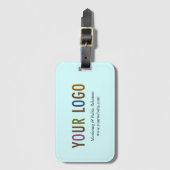 名刺ロゴブランドの荷物カスタムタグ ラゲッジタグ (正面縦)