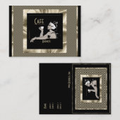 名刺ヴィンテージアールデコカフェ業 名刺 (正面/裏面)