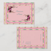 名刺ヴィンテージフローラアート 名刺 (正面/裏面)