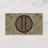 名刺ヴィンテージフローラソフトカスタムテンプレート 名刺 (裏面)