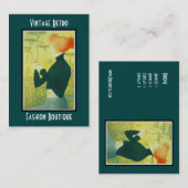 名刺ヴィンテージレトロファッションブティックショップ 名刺 (正面/裏面)