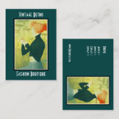 名刺ヴィンテージレトロファッションブティックショップ 名刺 (正面/裏面)