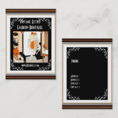 名刺ヴィンテージレトロファッションブティック5 名刺 (正面/裏面)