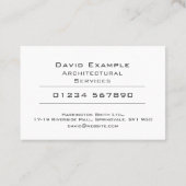 名刺入り建築家 名刺 (裏面)