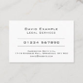 名刺入り法律事務 名刺 (裏面)