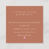 名刺写真フローラサークル中立 スクエア名刺 (裏面)