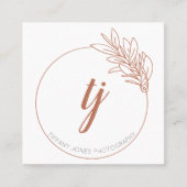 名刺写真フローラサークル中立 スクエア名刺 (正面)