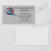 名刺力洗浄圧力水発破工 名刺 (正面/裏面)