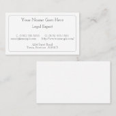 名刺卑しめて下さい、シンプルな及び最小主義の 名刺 (正面/裏面)