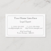 名刺卑しめて下さい、シンプルな及び最小主義の 名刺 (正面)